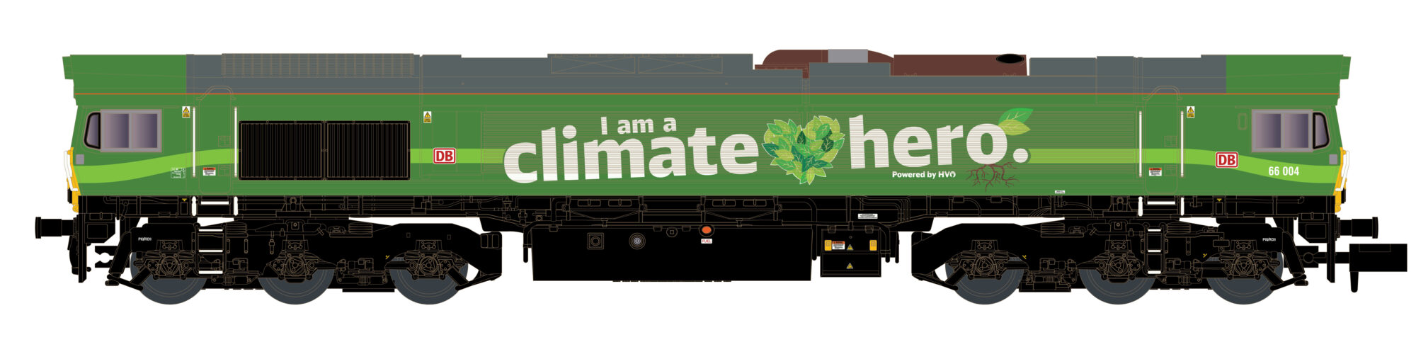 Kato 10835S Diesellok Class 66 DB Cargo/Climate Hero, Ep.VI, Sound